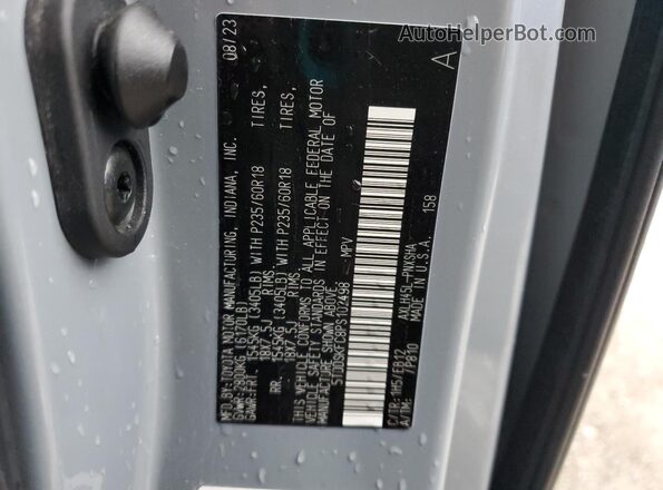 5TDDSKFC8PS102498 2023 TOYOTA SIENNA Gray Панорамний вид салону 360°
