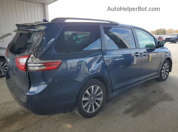 5TDDZ3DC9LS249492 2020 TOYOTA LE Синий Задняя правая четверть