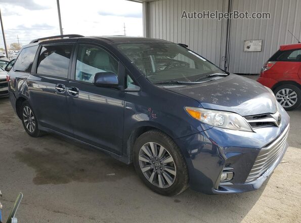 5TDDZ3DC9LS249492 2020 TOYOTA LE Синий Передняя правая четверть