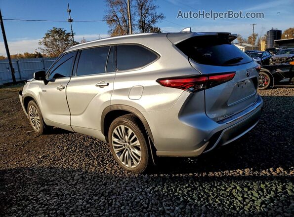 5TDEBRCH2MS064355 2021 TOYOTA HIGHLANDER HYBRID Серый Задняя левая четверть
