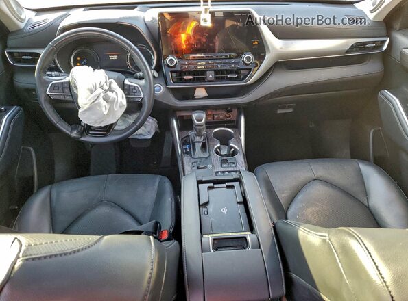 5TDEBRCH2MS064355 2021 TOYOTA HIGHLANDER HYBRID Серый Вид панели приборов