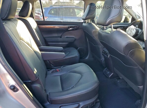 5TDEBRCH2MS064355 2021 TOYOTA HIGHLANDER HYBRID Серый Вид задней части салона