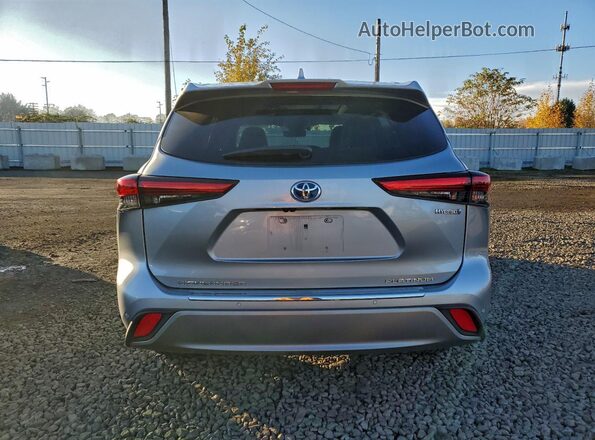 5TDEBRCH2MS064355 2021 TOYOTA HIGHLANDER HYBRID Серый Вид сзади