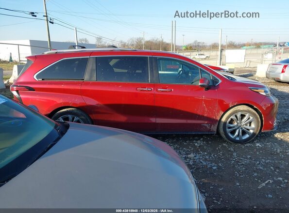 5TDERKEC2MS006850 2021 TOYOTA SIENNA Red Rear interior view