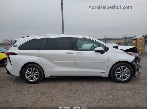 5TDESKFC3MS017620 2021 TOYOTA SIENNA White Widok wnętrza z tyłu