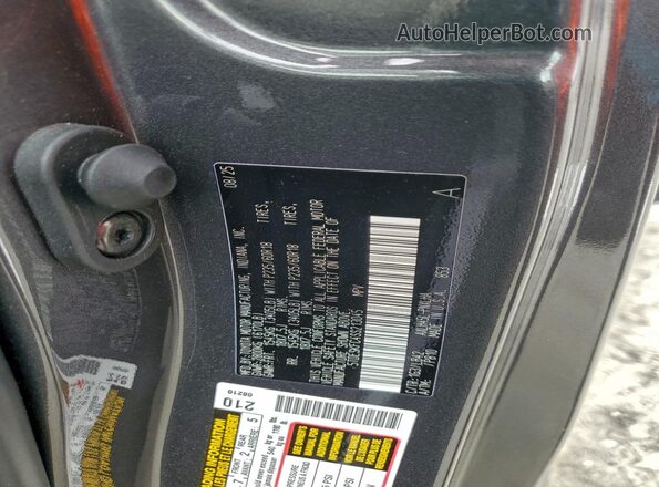 5TDESKFC4SS213045 2025 TOYOTA LIMITED Gray VIN კოდის სტიკერის ხედი