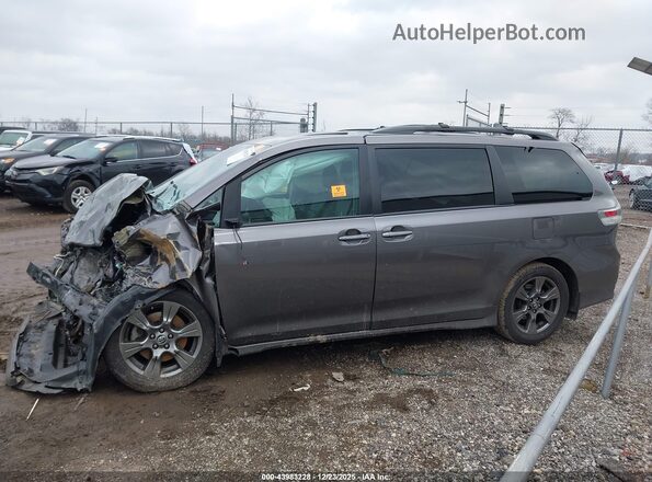 5TDEZ3DC6LS239068 2020 TOYOTA SIENNA Gray Հետևի տեսք