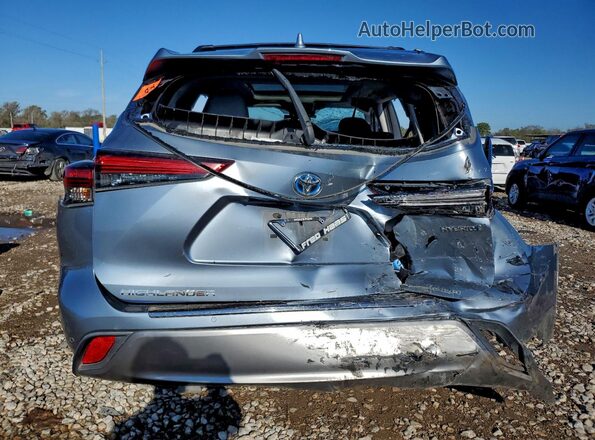 5TDFARAHXMS010988 2021 TOYOTA HIGHLANDER HYBRID Silver Vista trasera