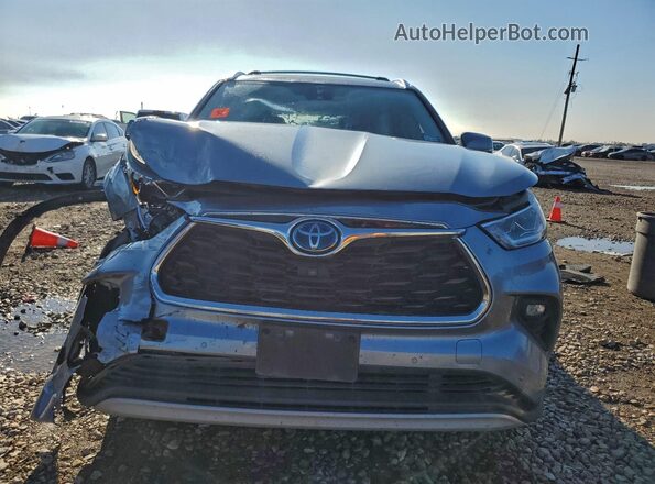 5TDFARAHXMS010988 2021 TOYOTA HIGHLANDER HYBRID Silver Vista frontal