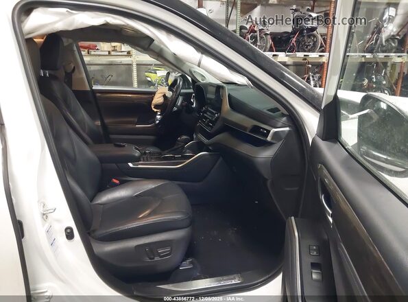 5TDFZRBH3LS045720 2020 TOYOTA HIGHLANDER White Widok wnętrza z przodu