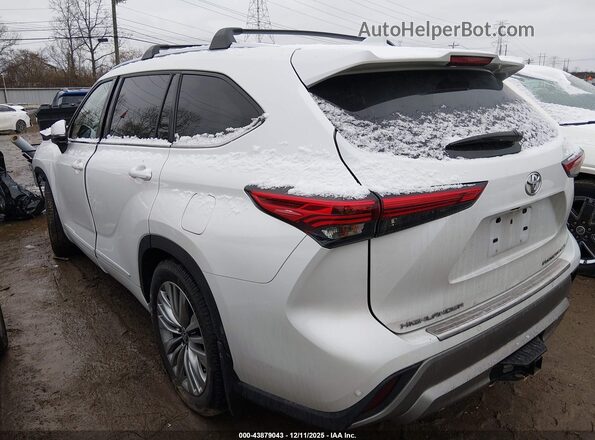 5TDFZRBH3NS174284 2022 TOYOTA HIGHLANDER White Հետևի ձախ