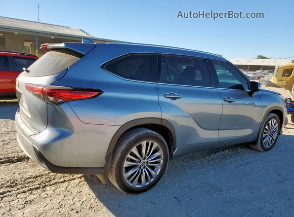 5TDFZRBH8LS050637 2020 TOYOTA HIGHLANDER Silver Trasero derecho