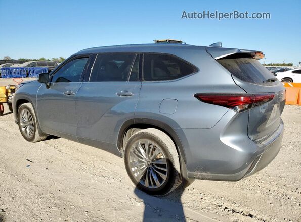 5TDFZRBH8LS050637 2020 TOYOTA HIGHLANDER Silver Trasero izquierdo