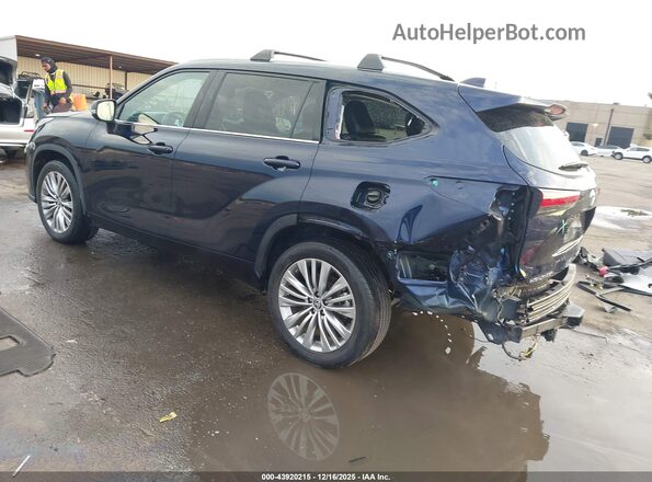 5TDFZRBH8NS228727 2022 TOYOTA HIGHLANDER Dark Blue Задня ліва чверть
