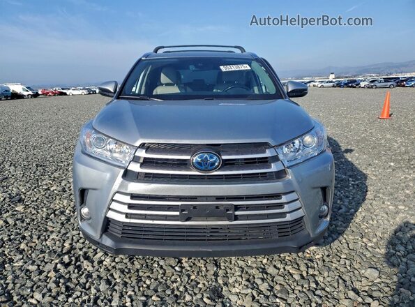 5TDJGRFH5JS038291 2018 TOYOTA HIGHLANDER HYBRID Silver 