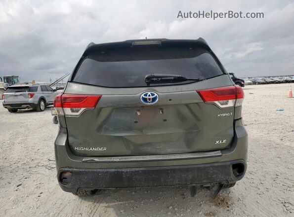 5TDJGRFH5JS040588 2018 TOYOTA HIGHLANDER HYBRID Green 