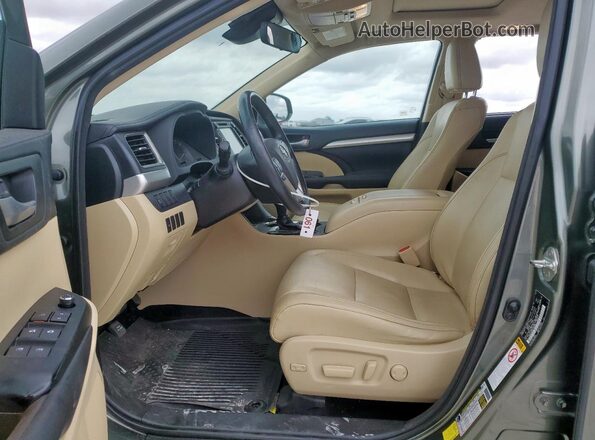 5TDJGRFH5JS040588 2018 TOYOTA HIGHLANDER HYBRID Green 