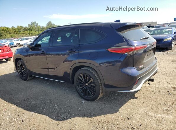 5TDJZRBH8NS213865 2022 TOYOTA HIGHLANDER Синий Задняя левая четверть