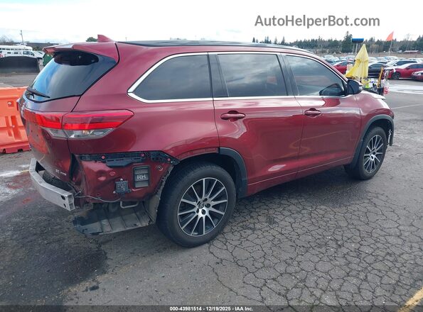5TDJZRFH7JS547177 2018 TOYOTA HIGHLANDER Burgundy 