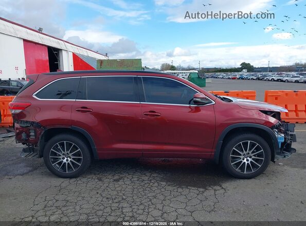 5TDJZRFH7JS547177 2018 TOYOTA HIGHLANDER Burgundy 