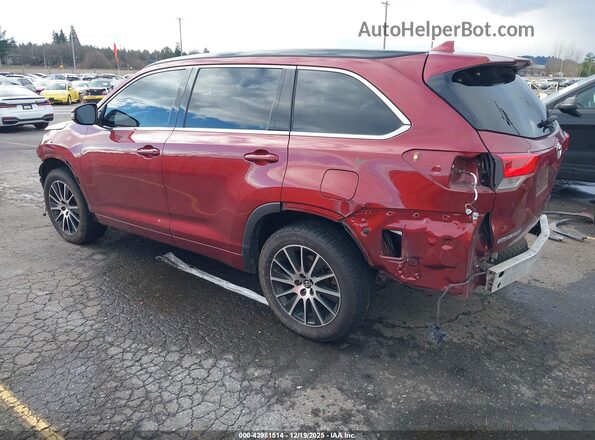 5TDJZRFH7JS547177 2018 TOYOTA HIGHLANDER Burgundy 