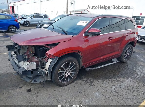 5TDJZRFH7JS547177 2018 TOYOTA HIGHLANDER Burgundy 