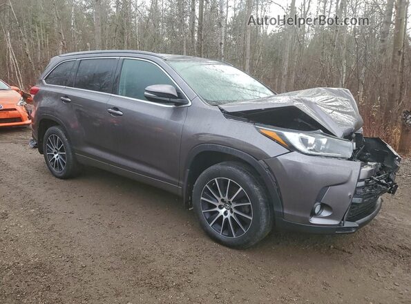 5TDJZRFHXJS536349 2018 TOYOTA HIGHLANDER Gray 