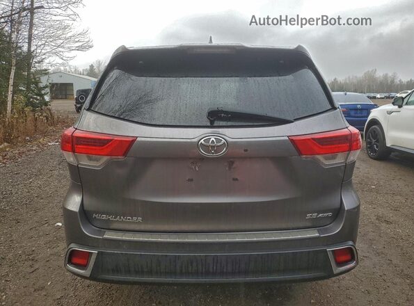 5TDJZRFHXJS536349 2018 TOYOTA HIGHLANDER Gray 