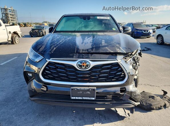 5TDKDRAH4PS044225 2023 TOYOTA HIGHLANDER Black Դիմացի տեսք