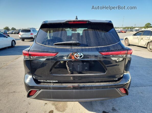 5TDKDRAH4PS044225 2023 TOYOTA HIGHLANDER Black Հետևի տեսք