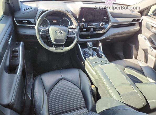 5TDKDRAH4PS511126 2023 TOYOTA HIGHLANDER Black Widok deski rozdzielczej