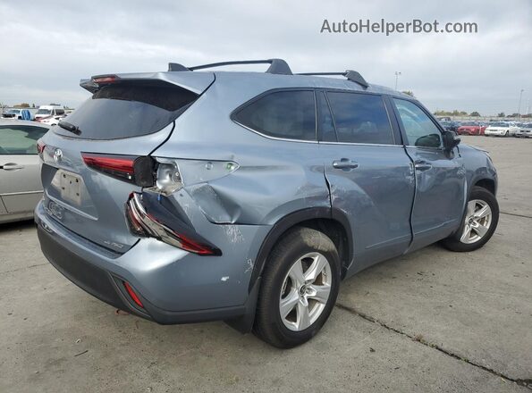 5TDKDRBH0PS505810 2023 TOYOTA HIGHLANDER Blue Задня права чверть