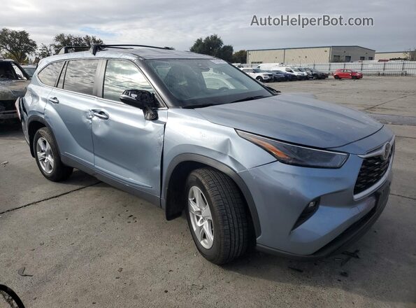 5TDKDRBH0PS505810 2023 TOYOTA HIGHLANDER Blue Передня права чверть