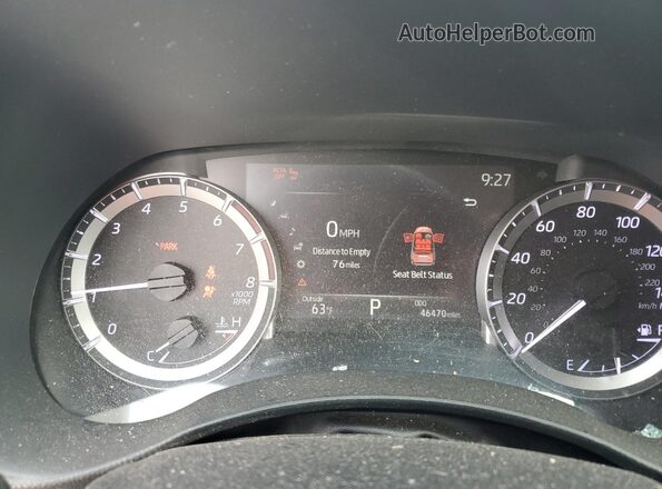 5TDKDRBH0PS505810 2023 TOYOTA HIGHLANDER Blue Вид щитка приладів