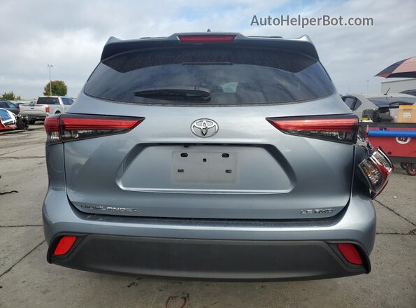 5TDKDRBH0PS505810 2023 TOYOTA HIGHLANDER Blue Вид ззаду