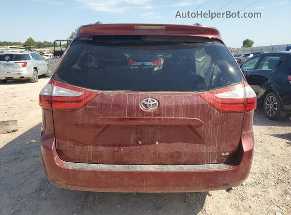 5TDKK3DC4GS706050 2016 TOYOTA LE Red Rear view
