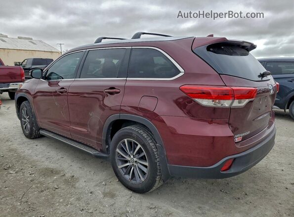 5TDKZRFH0JS257786 2018 TOYOTA HIGHLANDER Burgundy 