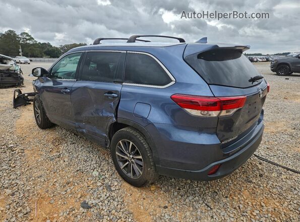 5TDKZRFHXJS247623 2018 TOYOTA HIGHLANDER Blue 