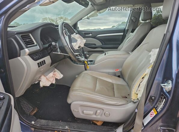 5TDKZRFHXJS247623 2018 TOYOTA HIGHLANDER Blue 