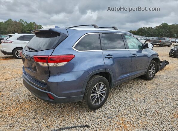 5TDKZRFHXJS247623 2018 TOYOTA HIGHLANDER Blue 
