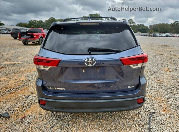 5TDKZRFHXJS247623 2018 TOYOTA HIGHLANDER Blue 