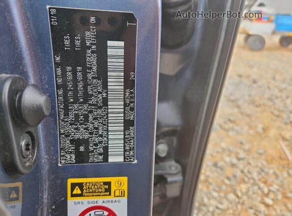 5TDKZRFHXJS247623 2018 TOYOTA HIGHLANDER Blue 