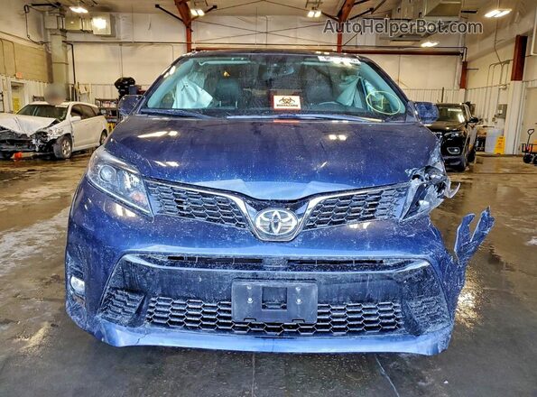 5TDXZ3DC2LS025414 2020 TOYOTA SIENNA Blue Front view