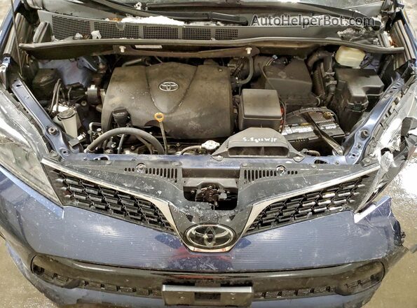 5TDXZ3DC2LS025414 2020 TOYOTA SIENNA Blue Engine compartment view