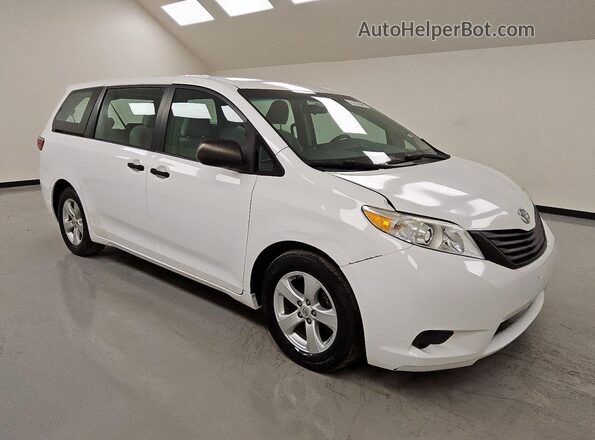 5TDZK3DC5GS700871 2016 TOYOTA SIENNA White წინა მარჯვენა