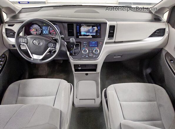 5TDZK3DC5GS700871 2016 TOYOTA SIENNA White წინა პანელის ხედი
