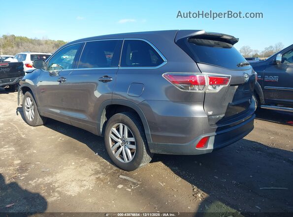 5TDZKRFH0GS168960 2016 TOYOTA LE Gray Rear left