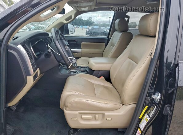 5TDZY5G15JS070300 2018 TOYOTA SEQUOIA Черный Вид салона спереди