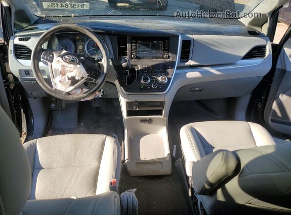 5TDZZ3DC3LS048497 2020 TOYOTA SIENNA Black Вид панелі приладів