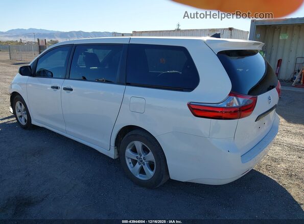 5TDZZ3DC3LS049083 2020 TOYOTA SIENNA White Հետևի ձախ
